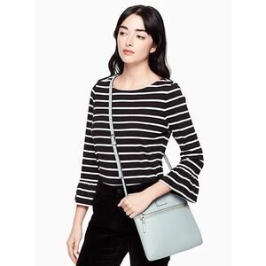 Kate Spade Crossbody Bag Grove Street Rima Leather Purse Casual Blue Lake‎ Edge